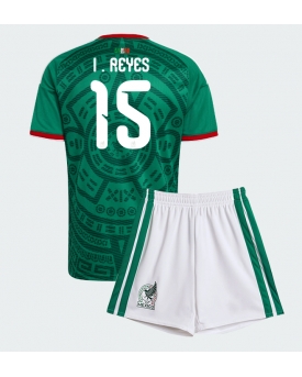 Billige Fotballdrakt Mexico Israel Reyes #15 Replika Hjemmedraktsett Barn VM 2026 Kortermet (med bukser)